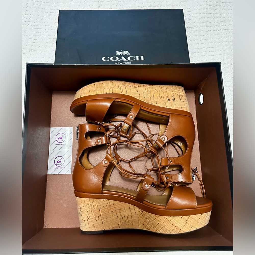 Coach Barkley Semi Matte Calf Sandals